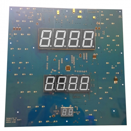 Placa para maquina de boxeo basica azul