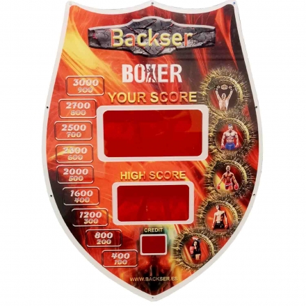 Pantalla para maquina de boxeo Backser